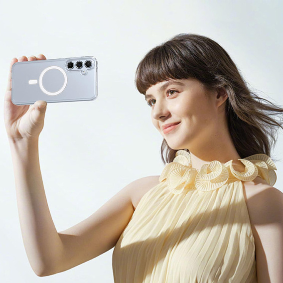 Husă pentru Samsung Galaxy A17 5G, pentru MagSafe, întărită, transparentă