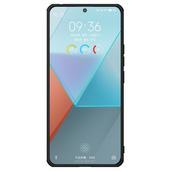 Carcasă NILLKIN pentru Xiaomi Redmi Note 13 Pro 5G, Super Frosted Shield Case, negru