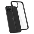 Carcasa Spigen pentru iPhone 15, Ultra Hybrid, negru + sticlă temperată 9H