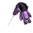 Husa pentru Samsung Galaxy A15 4G / 5G, Glitter Astronaut, violet