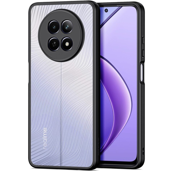 Husa DuxDucis pentru Realme 12, Aimo case, transparent / negru