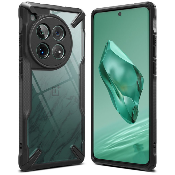 Husă Ringke Fusion X transparentă / neagră pentru OnePlus 12 5G