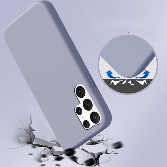 Husa pentru Samsung Galaxy S22 Ultra 5G, Silicone Lite, lavanda