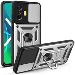 Husă blindată pentru Xiaomi Poco F4 GT, CamShield Slide, de argint