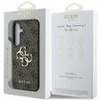 GUESS Huse pentru Samsung Galaxy S25, 4G Big Metal Logo, maro