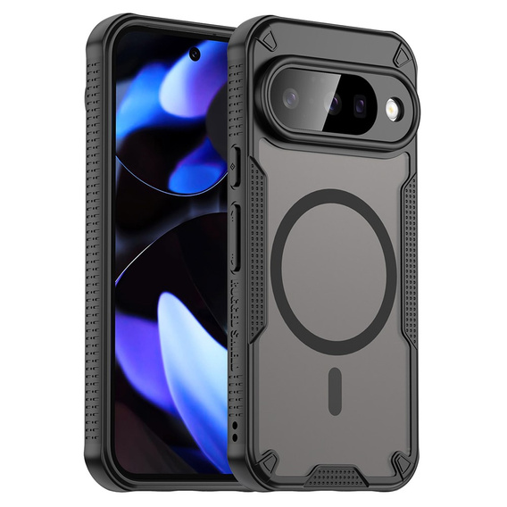 Carcasă blindată pentru Google Pixel 10, pentru MagSafe, mată, neagră