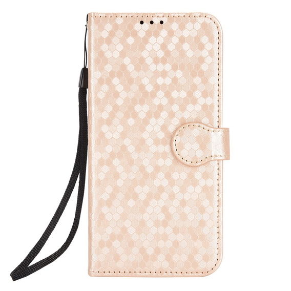 Husa cu clapetă pentru Honor 400 5G, Wallet Rhombus, roz