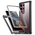 Carcasă pentru Samsung Galaxy S22 Ultra, Shockproof, cu folie, negru