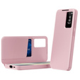 Husă cu clapetă pentru Samsung Galaxy S25 Edge, Smart View Wallet, roz