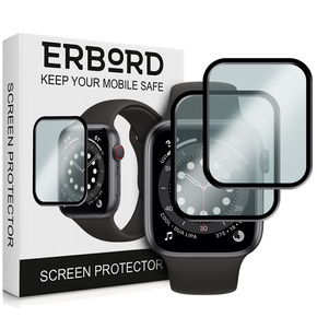 2x ERBORD Hybrid Glass pentru Apple Watch 4/5/6/SE 40mm