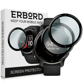 2x ERBORD Hybrid Glass pentru Garmin Venu 2 Plus