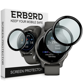 2x ERBORD Hybrid Glass pentru Garmin Venu 2S