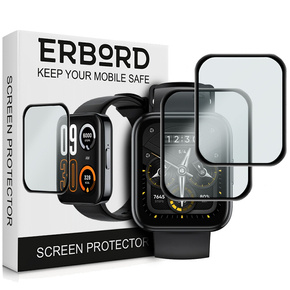 2x ERBORD Hybrid Glass pentru Realme Watch 3 Pro