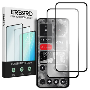 2x sticlă călită pentru Nothing Phone 2, ERBORD 3D pentru întregul display