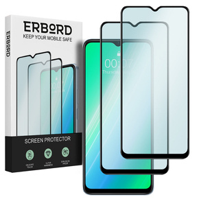 2x sticlă călită pentru Samsung Galaxy A23 4G/5G, ERBORD 3D pentru întregul display