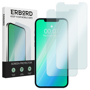 2x sticlă călită pentru iPhone X/XS, ERBORD 9H Hard Glass pe ecran