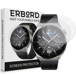 3x ERBORD Hydrogel Foil pentru Huawei Watch GT 3 Pro 46mm