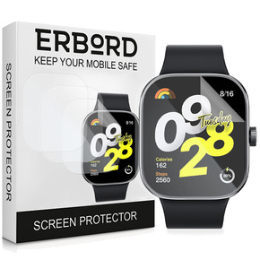 3x ERBORD Hydrogel Foil pentru Xiaomi Redmi Watch 4