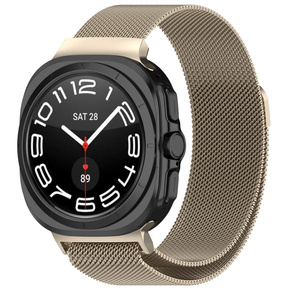 Brățară milaneză pentru Samsung Galaxy Watch Ultra 47mm, bej