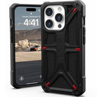 Carcasă Urban Armor Gear pentru iPhone 15 Pro, Monarch, Kevlar negru