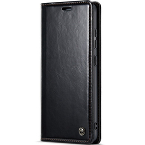 Carcasă flip CASEME pentru Samsung Galaxy A52/A52s, Waxy Textured, negru