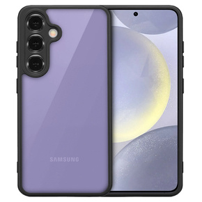 Carcasă pentru Samsung Galaxy S24+ Plus, Fusion Hybrid, cu protecție pentru camera foto, transparent / negru