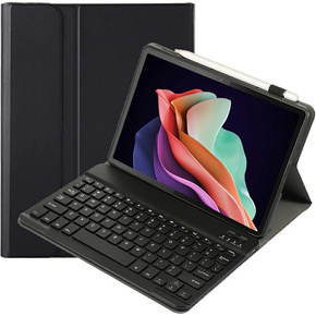 Carcasă + tastatură Lenovo Tab P11 Gen 2, Pen Slot, negru