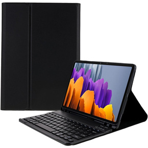 Carcasă + tastatură Samsung Galaxy Tab S7 T870/T875 / S8, Pen Slot, negru