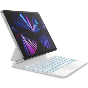 Carcasă + tastatură Samsung Galaxy Tab S9+/ S8+/ S7+/ S7 FE, Dexnor Magnetic Keyboard Touchpad, albastru