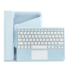 Carcasă + tastatură iPad Air 10.9 4 2020 / 5 2022 / iPad Pro 11 2022 / 2021 / 2020, Touchpad Pen Slot, albastru
