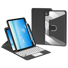 Carcasă + tastatură iPad Air 10.9 4 2020 / 5 2022 / iPad Pro 11 2022 / 2021 / 2020, Touchpad Pen Slot, negru