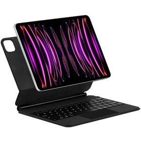 Carcasă + tastatură iPad Pro 11 2020 / 2021 / 2022, JIUYU Magnetic Keyboard Touchpad, negru