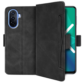 Cu clapetă pentru Huawei Nova Y70 4G, Card Slot, negru