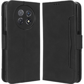 Cu clapetă pentru Huawei Nova Y91 4G, Card Slot, negru