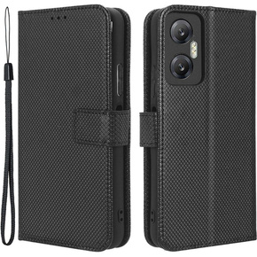 Cu clapetă pentru Infinix Hot 20 5G, Wallet Smart Magnet Case, negru