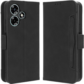 Cu clapetă pentru Infinix Hot 30, Card Slot, negru