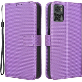 Cu clapetă pentru Motorola Moto E22 / E22i, Wallet Smart Magnet, violet