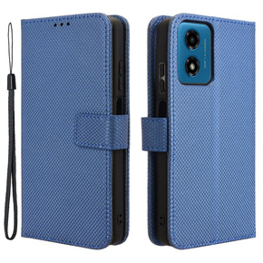 Cu clapetă pentru Motorola Moto G24 / G24 Power / G04, Wallet Smart Magnet, albastru