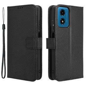 Cu clapetă pentru Motorola Moto G24 / G24 Power / G04, Wallet Smart Magnet, negru