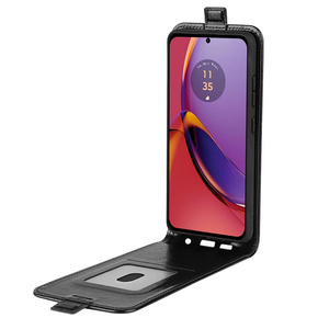 Cu clapetă pentru Motorola Moto G84, Flip, negru