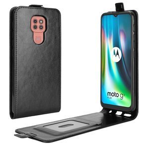 Cu clapetă pentru Motorola Moto G9 Play, Flip, negru