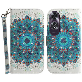 Cu clapetă pentru Oppo A60, Wallet, Mandala Flower