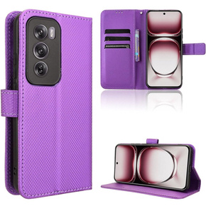 Cu clapetă pentru Oppo Reno 12 Pro, Wallet Smart Magnet, violet