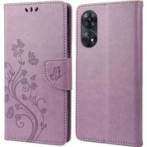 Cu clapetă pentru Oppo Reno8 T 4G, Mandala Flower, violet