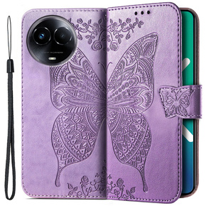 Cu clapetă pentru Realme 11 5G, Butterfly, violet