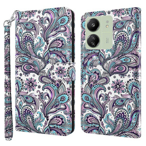 Cu clapetă pentru Samsung Galaxy A05s, Wallet, Butterflies, albastru