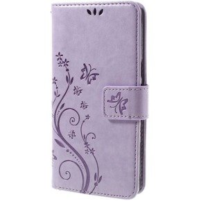 Cu clapetă pentru Samsung Galaxy J5 2016, Butterfly, violet