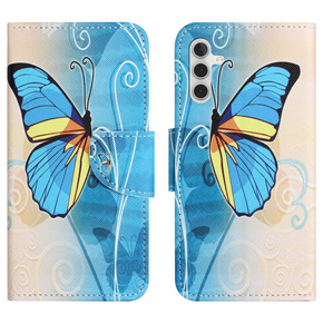 Cu clapetă pentru Samsung Galaxy M15 5G, Wallet, Butterfly