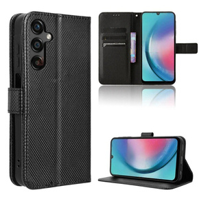 Cu clapetă pentru Samsung Galaxy M55 5G, Wallet Smart Magnet, negru