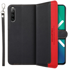 Cu clapetă pentru Sony Xperia 10 IV, KHAZNEH RFID Case, negru